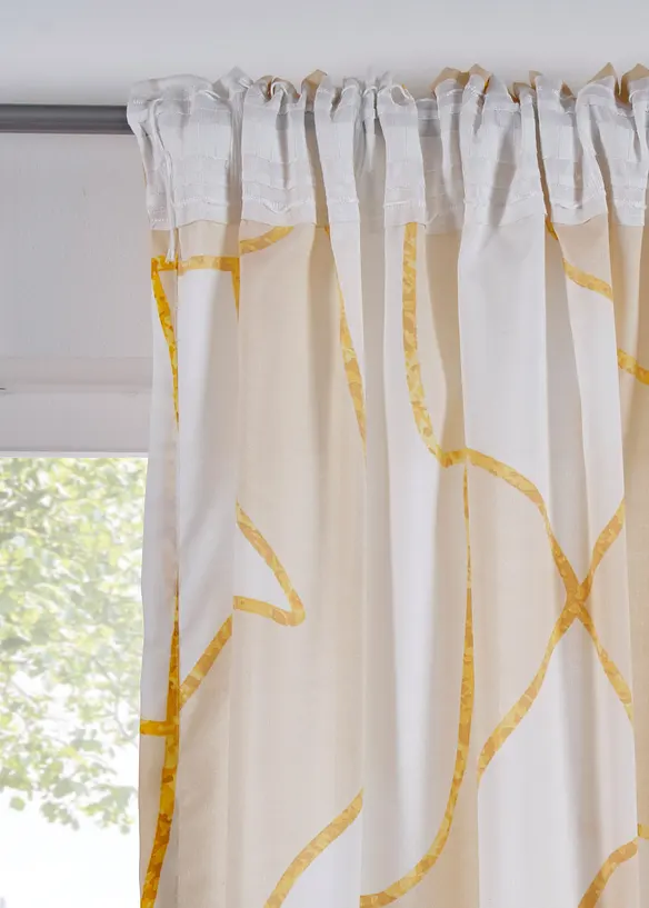 Voilage au motif graphique (1 pce), bonprix