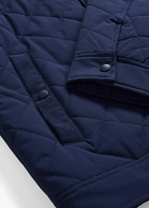 Veste matelassée avec col en velours côtelé, bonprix