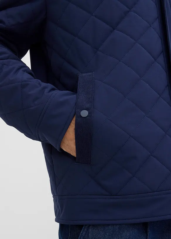 Veste matelassée avec col en velours côtelé, bonprix