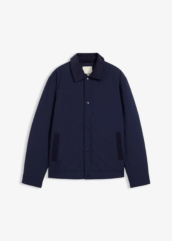 Veste matelassée avec col en velours côtelé, bonprix