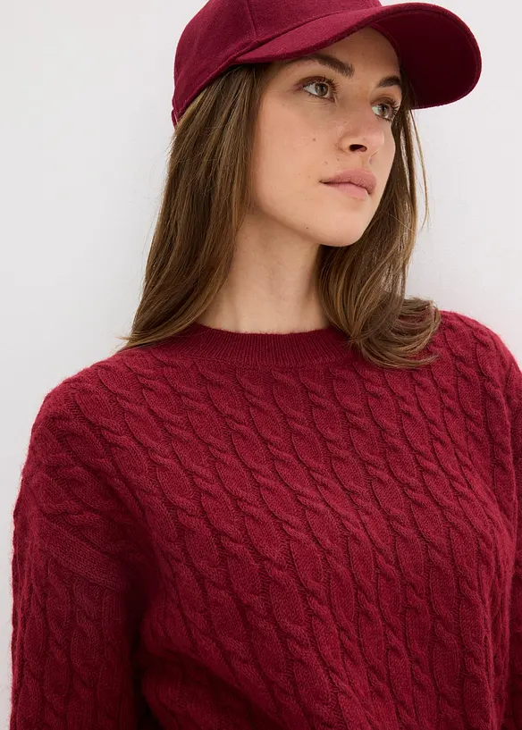 Pull à motif torsadé, bonprix