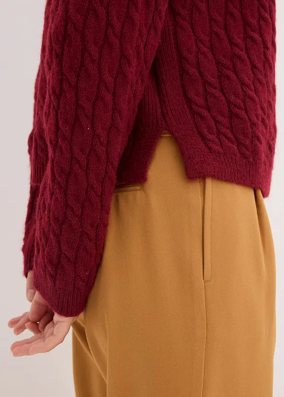 Pull à motif torsadé, bonprix