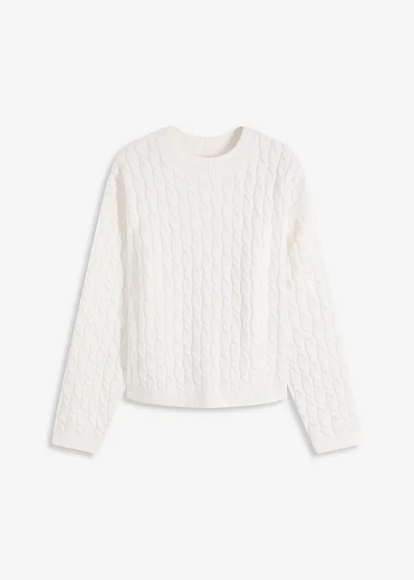 Pull à motif torsadé, bonprix