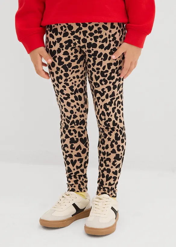 Lot de 2 leggings en coton extensible, bonprix