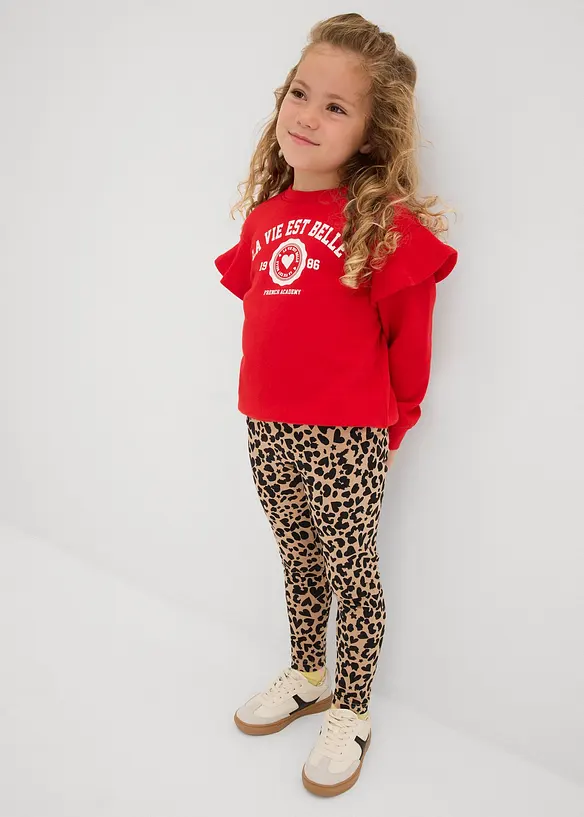 Lot de 2 leggings en coton extensible, bonprix