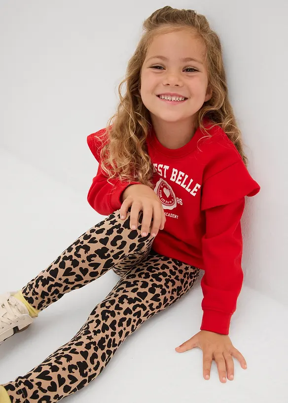 Lot de 2 leggings en coton extensible, bonprix