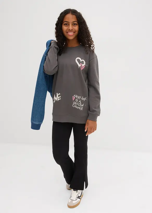 Sweat-shirt 100% coton, bonprix