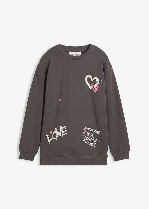 Sweat-shirt 100% coton, bonprix