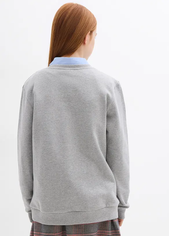 Lot de 2 sweats 100% coton, bonprix