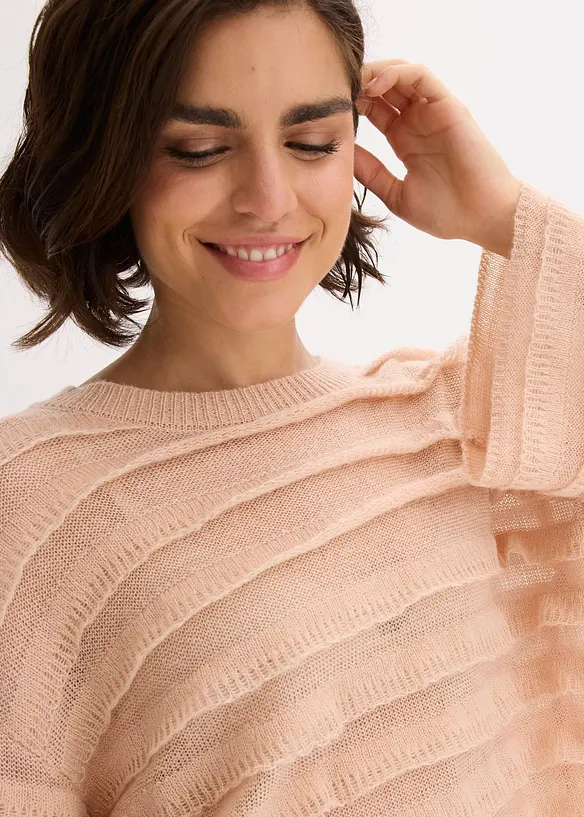 Pull oversize semi-transparent, bonprix