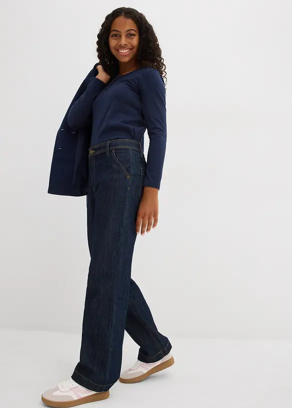 Lot de 2 T-shirts manches longues, bonprix