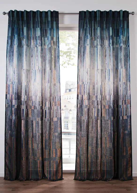 Rideau &agrave; motif graphique (1&nbsp;pce), bonprix