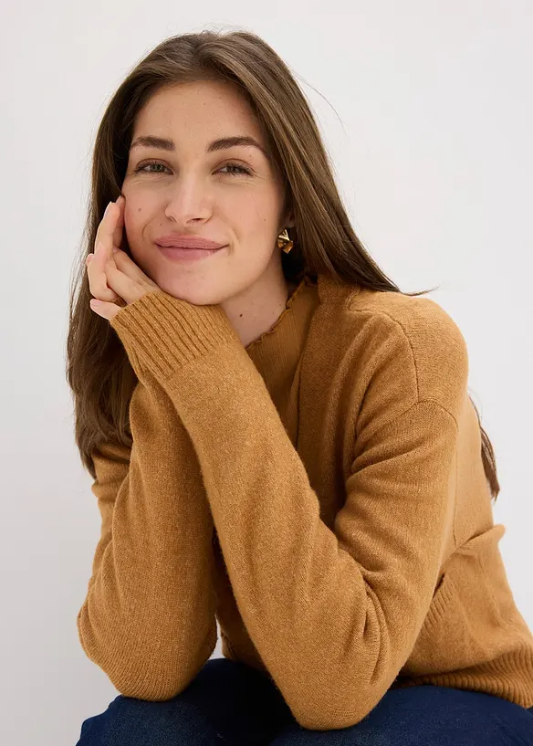 Gilet en maille oversize, bonprix