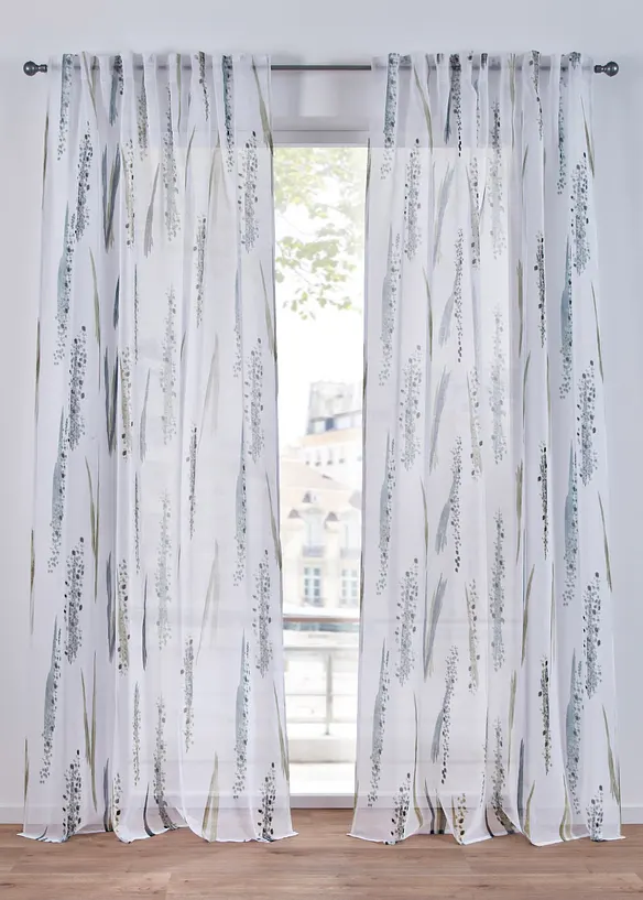 Voilage avec polyester recyclé (1 pce), bonprix