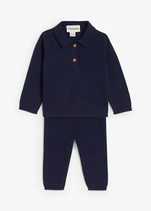 Pull col polo et legging (ens. 2 pces), bonprix