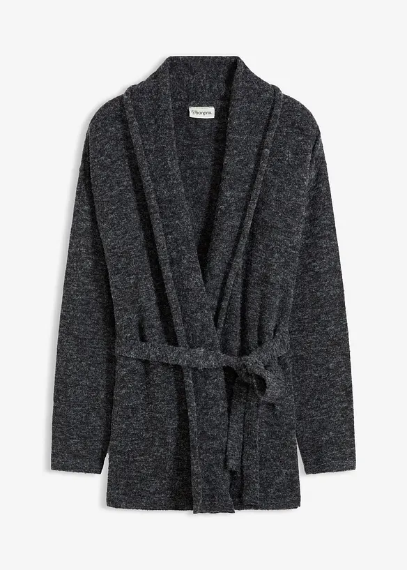 Gilet en maille poils duveteuse, bonprix