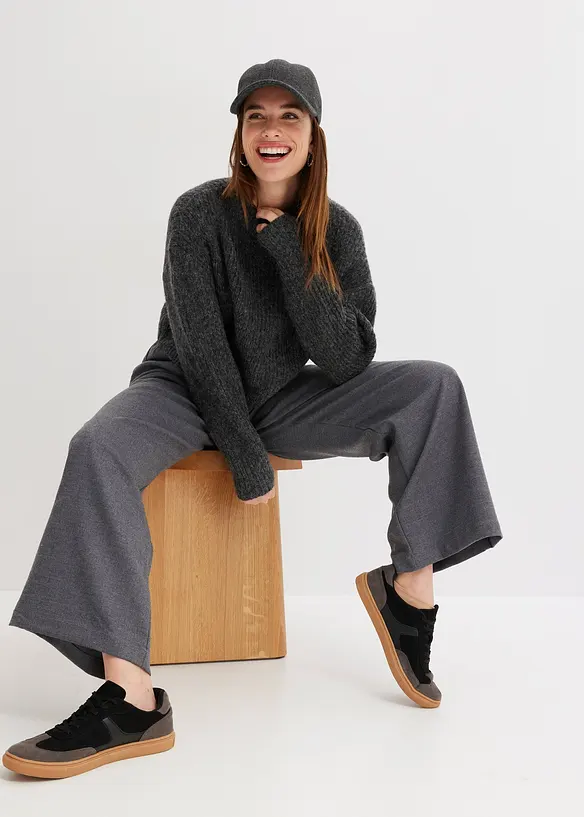 Pantalon large à pinces, bonprix