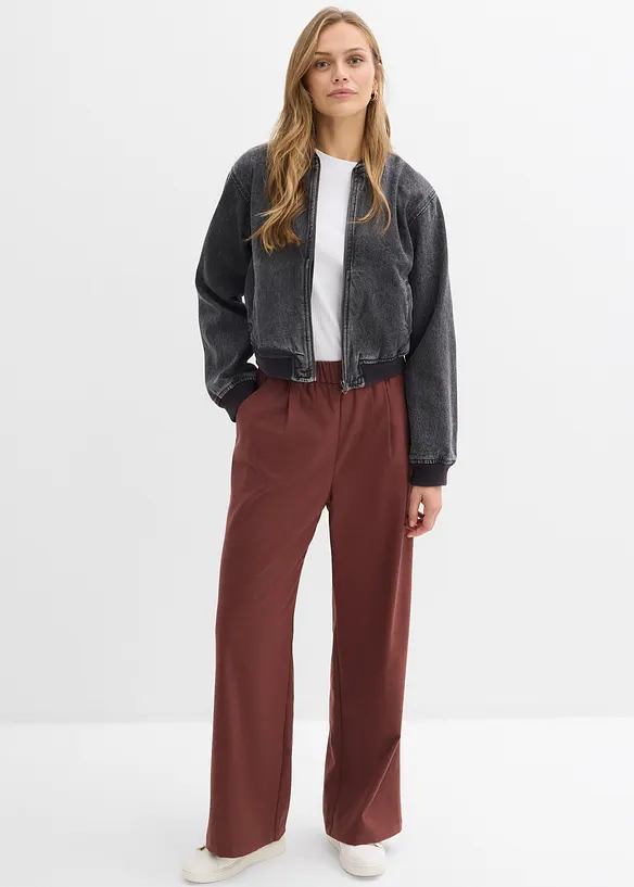 Pantalon large à pinces, bonprix