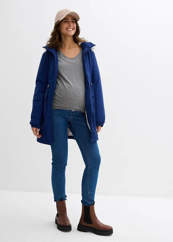 Parka de grossesse et de portage doublée sherpa, bonprix