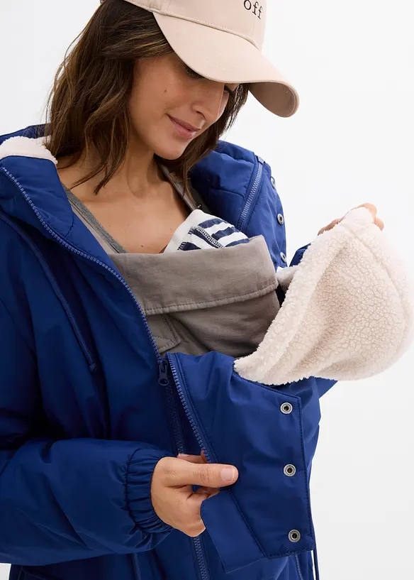 Parka de grossesse et de portage doublée sherpa, bonprix