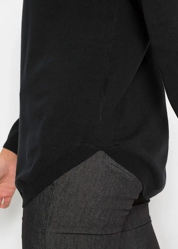 Pull en fine maille de viscose mélangée, bonprix