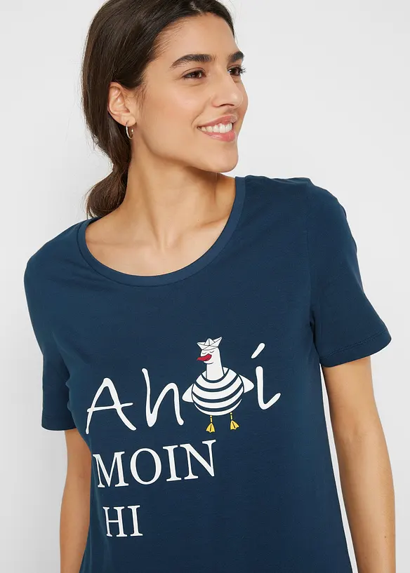 T-shirt en coton extensible, bonprix