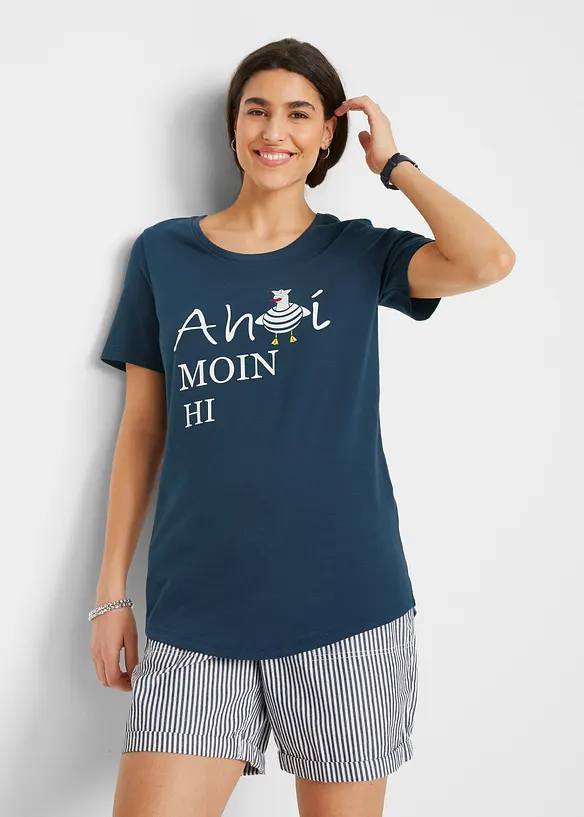 T-shirt en coton extensible, bonprix