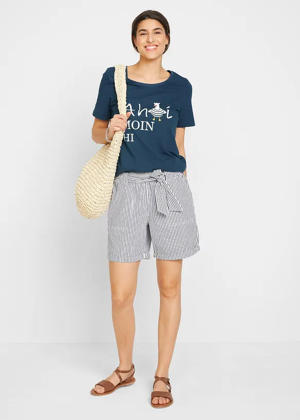 T-shirt en coton extensible, bonprix