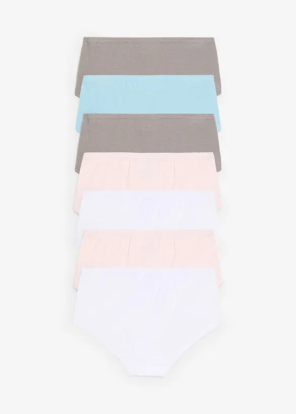 Lot de 7 culottes en coton doux avec n&oelig;ud en satin, bonprix