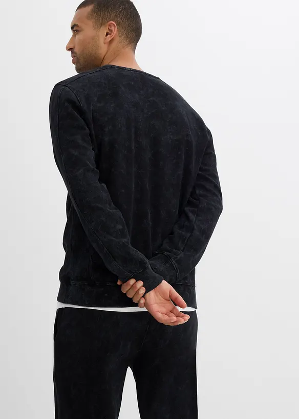 Sweat-shirt aspect délavé, 100% coton, bonprix