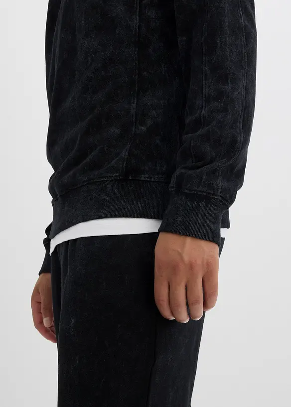 Sweat-shirt aspect délavé, 100% coton, bonprix