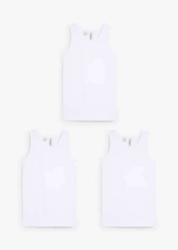 Lot de 3 caracos en coton doux, bonprix