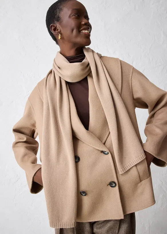 Écharpe en fine maille de laine mérinos, bonprix