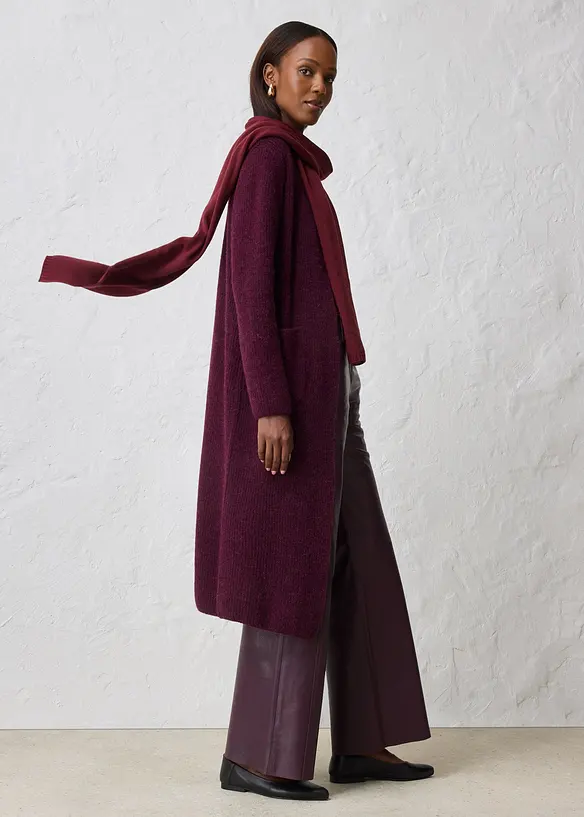 &Eacute;charpe en fine maille de laine m&eacute;rinos, bonprix