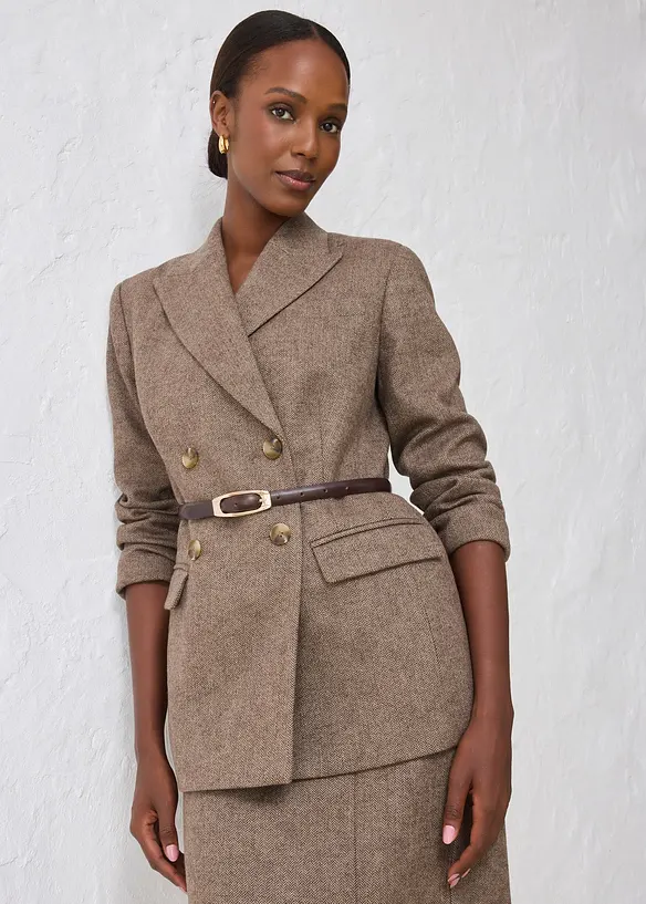 Ceinture fine en cuir, bonprix