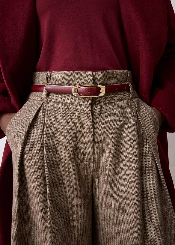 Ceinture fine en cuir, bonprix