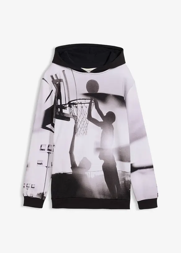 Sweat à capuche en molleton doux, bonprix