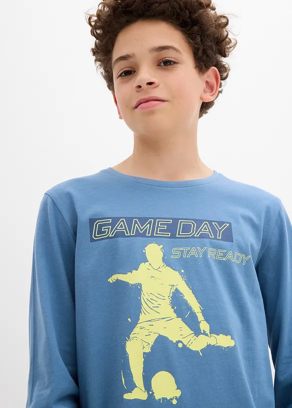 T-shirt manches longues 100% coton, bonprix