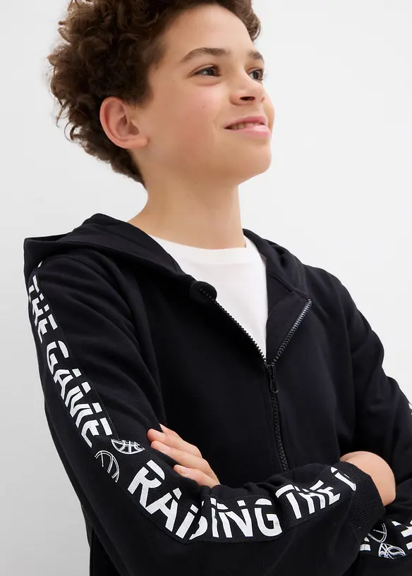 Sweat zippé à capuche, bonprix