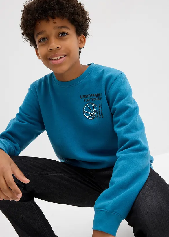 Sweat-shirt en molleton doux, bonprix