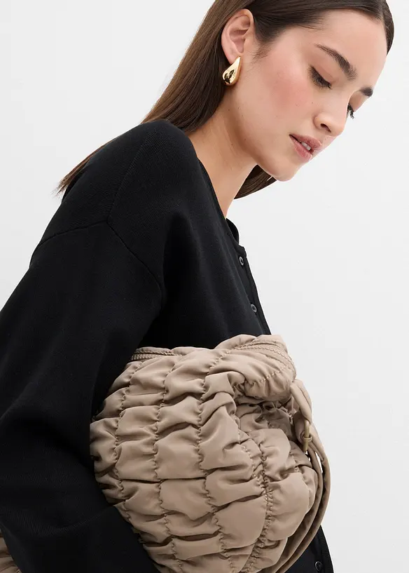 Gilet cintré en maille de viscose mélangée, bonprix