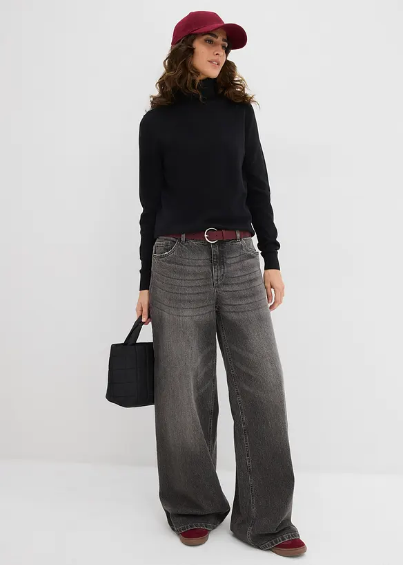 Pull col roulé, bonprix