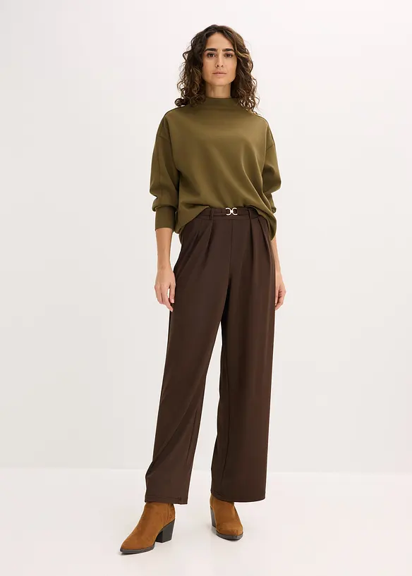 Sweat oversize en mati&egrave;re n&eacute;opr&egrave;ne douce, bonprix