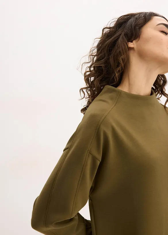 Sweat oversize en mati&egrave;re n&eacute;opr&egrave;ne douce, bonprix