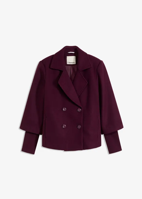 Caban avec manches en maille, bonprix