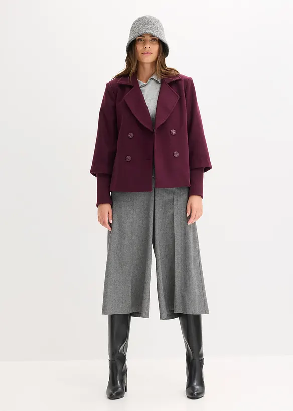 Caban avec manches en maille, bonprix