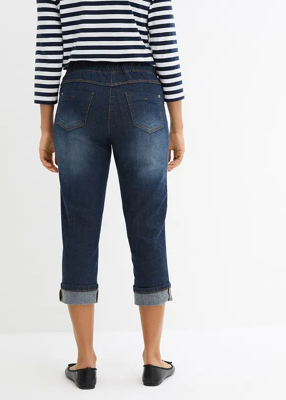 Jean Slim, taille mi-haute, coton, bonprix