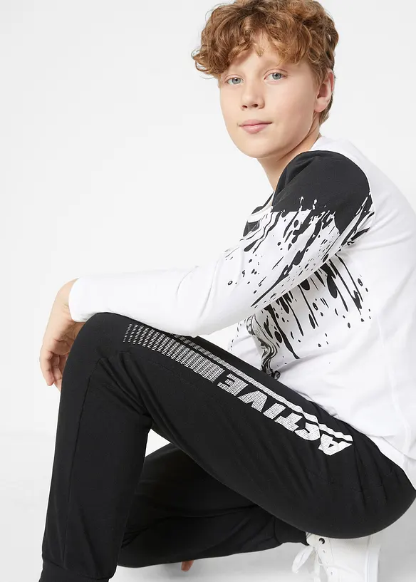 Pantalon de jogging en coton mélangé doux, bonprix