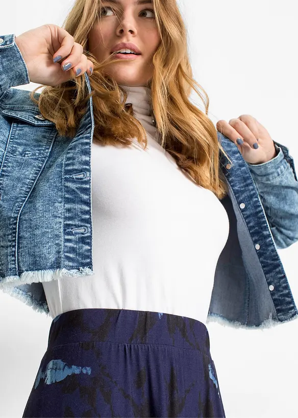 Jupe fluide en jersey viscose, bonprix