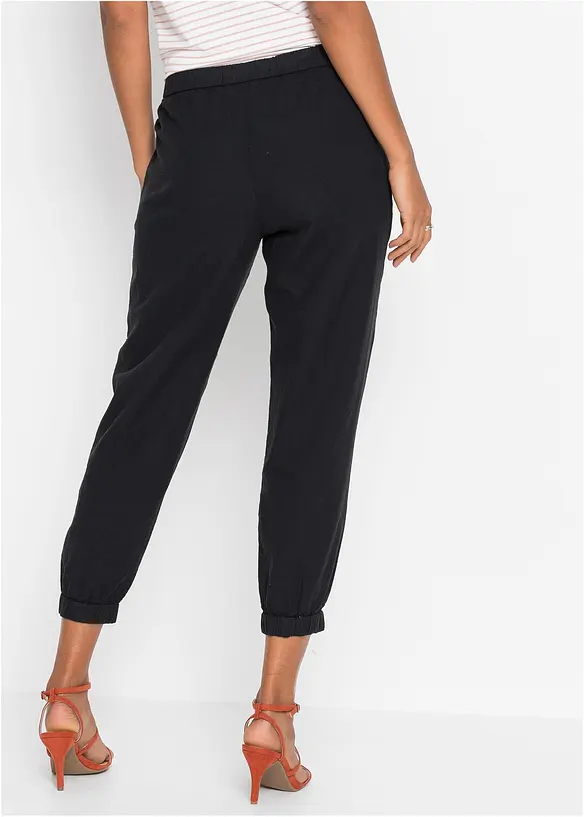 Pantalon 7/8 lin majoritaire, bonprix